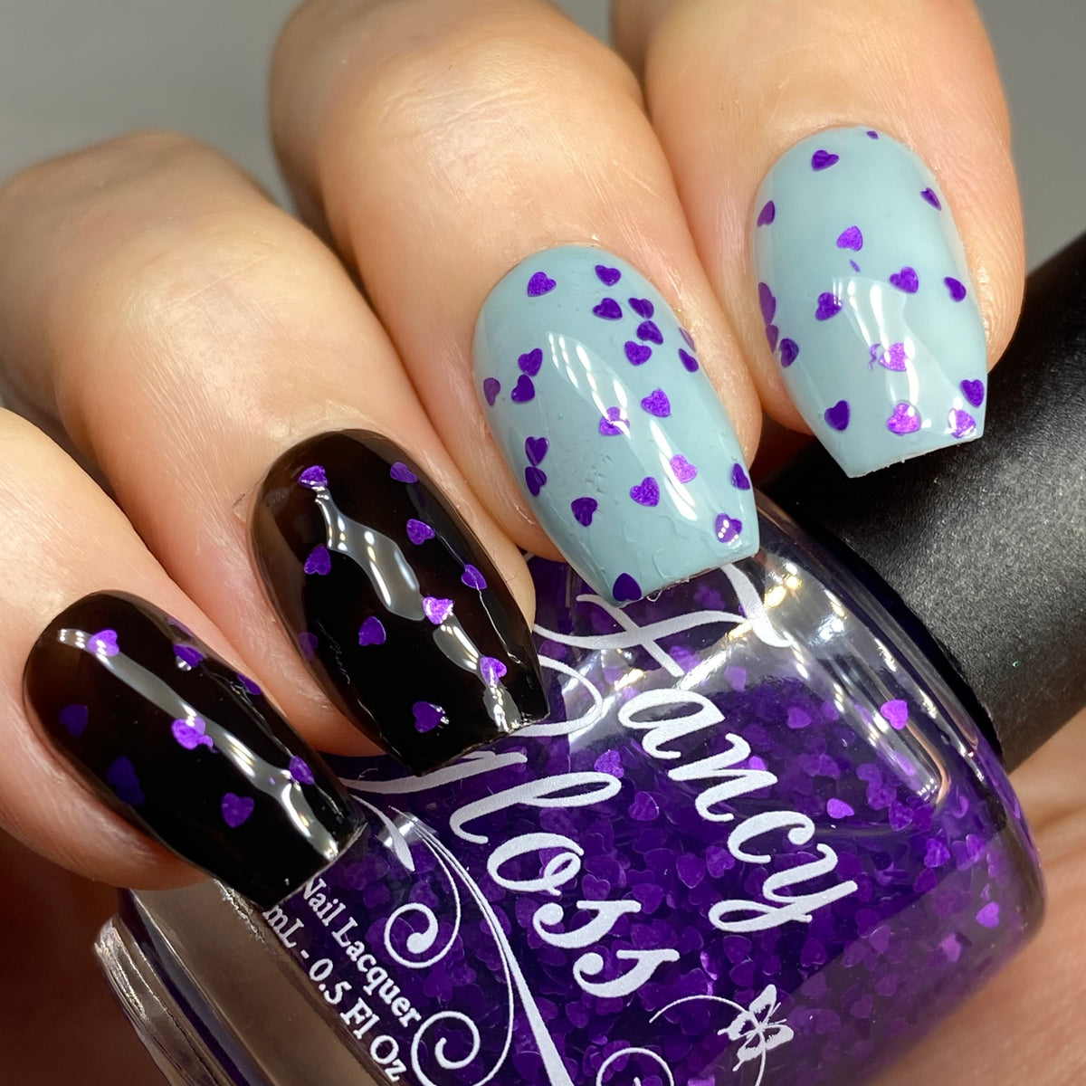 Purple Mini Hearts