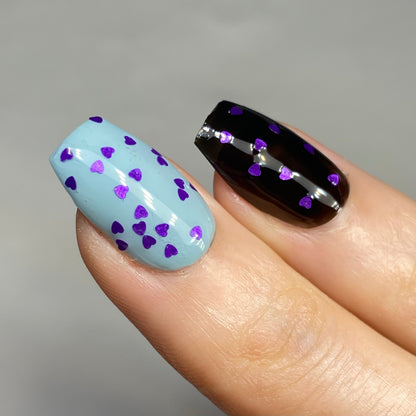 Purple Mini Hearts