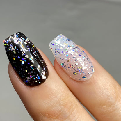 Silver Holographic Shards