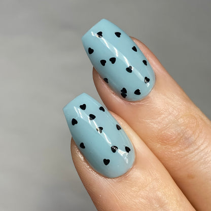 Black Mini Hearts