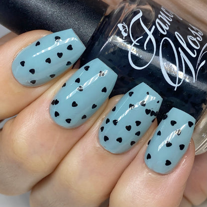 Black Mini Hearts