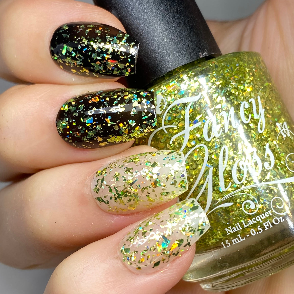 Chartreuse Holographic Shards