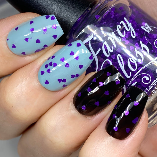 Purple Mini Hearts