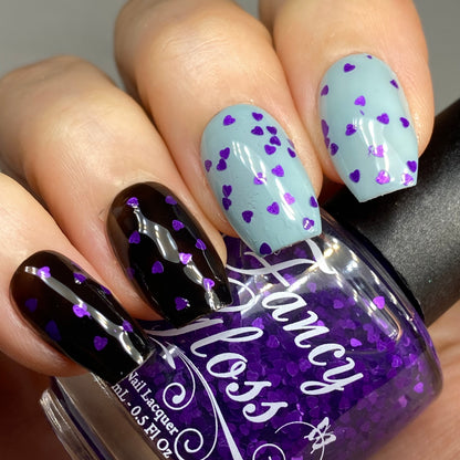 Purple Mini Hearts