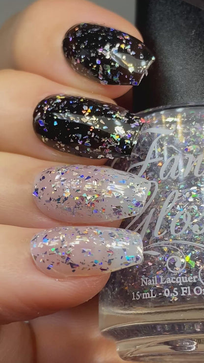 Silver Holographic Shards